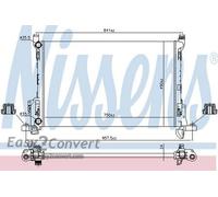 Nissens Engine Radiator 630803 - Fits Vauxhall Vivaro (2015) 1.6 CDTI; Fiat/Opel/Renault/Talento