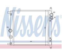 Radiator 65300 Nissens 1S0121253AA 1S0121253AH 1S0121253AL 1S0121253AM