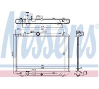 Radiator 69400 Nissens 17700-62J00 1770062J00000 1770062J00A00 1770063J00