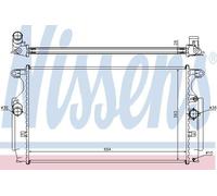 Nissens Radiator 64693 Engine Coolant for Toyota Auris (2007) 2.2 D4D