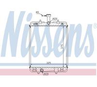 Nissens Radiator 64685 - Engine Coolant - Fits Toyota Aygo, Citroen C1, Peugeot 107