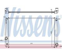 64678A Radiator Manual Petrol With WO AC Car Engine Cooling Replacement Nissens
