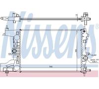 Nissens Radiator for Vauxhall Astra 87 A14XEL 1.4 December 2009 to March 2015