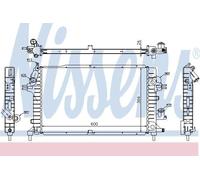 Nissens Engine Coolant Radiator 63029A for eg. OPEL ASTRA (2004) 1.7 CDTI etc