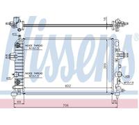 NISSENS 630702 Engine radiator