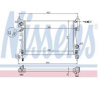 630743 Radiator Manual Petrol With WO AC Car Engine Cooling Replacement Nissens