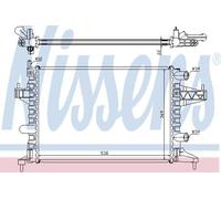 63007 Radiator Manual Automatic Petrol With WO AC Car Engine Cooling By Nissens