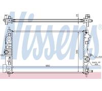 NISSENS 630745 Radiator, engine cooling for OPEL,VAUXHALL