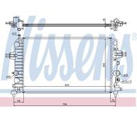 Nissens Radiator for Opel Astra 2004 Model 63028A