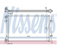 Radiator 65277 Nissens 1K0.121.251AP 1K0.121.251AR 1K0.121.251BQ 1K0.121.251BR