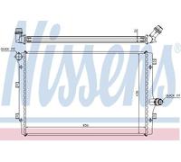 Nissens Engine Coolant Radiator 65281A for eg. VW GOLF (2009) 1.6 TDI etc