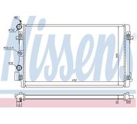 Nissens Engine Coolant Radiator 65293 – Fits Audi/SEAT/Skoda/VW