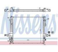 Genuine Nissens Engine Cooling Radiator - 65613A