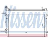 Radiator 65280A Nissens 1K0121251AA 1K0121251AT 1K0121251DN 1K0121253AA