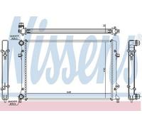 Nissens Engine Coolant Radiator 65307 for eg. VW EOS (2006) 3.2 -/FSI etc