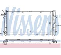 Radiator 65273A Nissens 701.121.253E 701.121.253F 701.121.253K 701121253D