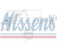 Nissens Aircon Receiver Dryer Filter 95511 for eg. MERCEDES-BENZ AXOR-SERIES (20