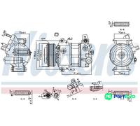 NISSENS RIGHT AIR CONDITIONING COMPRESSOR 890786 FOR FORD