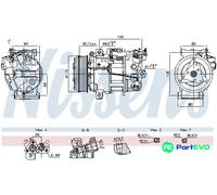 NISSENS RIGHT AIR CONDITIONING COMPRESSOR 891042 FOR RENAULT