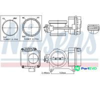 NISSENS THROTTLE BODY 955096 FOR RENAULT DACIA