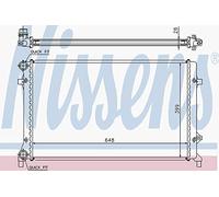 Radiator 65277 Nissens 1K0121251AP 1K0121251AR 1K0121251BQ 1K0121251BR