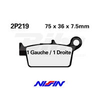 Nissin 2P219ST Rear Brake Pads Pair Honda CR 85 R 2003-2007