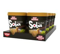 NISSIN Cup Noodles Soba Wok Style Japanese Curry Flavour, 90 g (8-Pack)