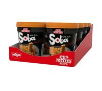 NISSIN Cup Noodles Soba Wok Style Peking Duck Flavoured Instant Noodles, 87 g Pot (Pack of 8)