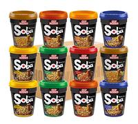 Nissin Cup Soba Pot Noodles 12 Servings Mixed Assorted Flavours (Classic, Teriyaki, Chicken, Chilli, etc) | Selected by WaNaHong