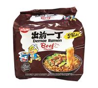 NISSIN Damae Ramen Beef Flavoured Instant Noodles, 100g (Pack of 5)