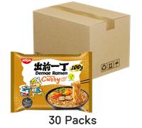 Nissin Instant Demae Ramen Noodle Japanese Curry, 30x100g