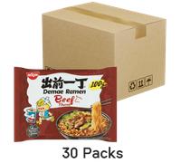 Nissin Instant Demae Ramen Noodle Spicy Beef, 30x100g