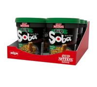 NISSIN Soba Big Teriyaki Instant Wok Style Noodles, 113 g (6-Pack)