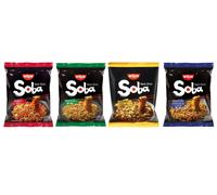 Nissin Soba Instant Noodles Wok Style 4 Different Assorted Flavours (Pack of 16)