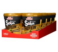 NISSIN Soba Protein Classic Instant Wok Style Noodles Pot, 18 g of Protein, 90 g (Pack of 8)