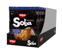 NISSIN Soba Wok Style Yakitori Chicken Instant Noodles, 110 g (9-Pack)
