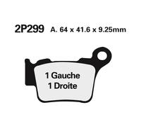 NISSIN Street /Off-Road Sintered Metal Brake pads - 2P-299ST