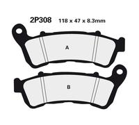 NISSIN Street /Off-Road Sintered Metal Brake pads - 2P-308ST