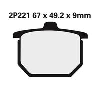 NISSIN Street Semi-Metallic Brake pads - 2P-221NS