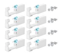 NISYQHA 8 Pack Ear Piercing Gun Kit, Painless Self Ear Piercing Gun, Aseptic Disposable Stud Earing kit, for Girls Boys Women Men(Argent)