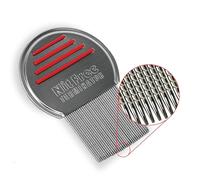 Nit Free Terminator Lice Comb, Professional Stainless Steel Comb for Head Lice Treatment, Pack of 2,Silver