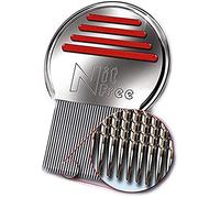 Nit Free Terminator Lice Comb, Professional Stainless Steel Comb for Head Lice Treatment, Pack of 2,Silver