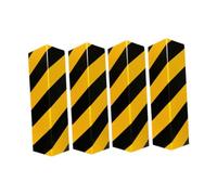 NITAGO 2 Pieces Garage Wall Protector Foam Guard Vehicle Corner Edge Reflective EVA Cushioned Easy Installation Suitable for Parking Garages Warehouses Home, 4 yellow Corner