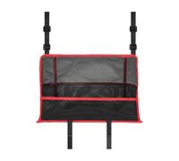 NITAGO Car Storage Organizer Universal Mesh Net Back Organizer Purse Holder Netting Pouch Suitable for Drivers Families City Commutes Weekend Get, Red