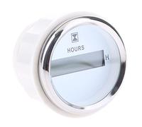 NITAGO Digital Hour Meter Gauge for Marine Applications - Waterproof, White