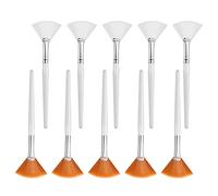 NITAiUN 10pc Face Mask Applicator Brush Kit - Soft Facial Fan Brushes for Cream/Mud Mask, Peel & Makeup (Includes 10 Pieces)