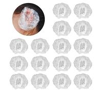 NITAIUN 300 Pcs Clear Ear Protectors Plastic Elastic Waterproof Cap Earmuffs Ear Covers for Hair Dye Shower Bathing Home Use Hotel Hair Salon Spa Treatment (300 Pcs)