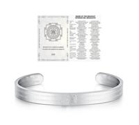 nitaru Life Activating Bracelet with Numbers, One Size, Stainless Steel, no gemstone