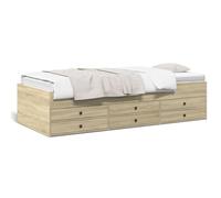 NITCA Daybed with Drawers,SIngle Guest Bed Sofa Bed, Pull out Trundle and Storage Drawer for Living Room and Bedroom,Cabin Bed for Living Room and Bedroom,Engineered Wood, Sonoma Oak Tipo 1 75x190 cm
