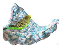 NITCAN Colorful Climbing Rope Net Nest for Bird Rat,Parrot Swing Hammock Cotton Bridge Ladder,Hanging Cage Accessories Perch Chew Toys for Pet Bird Ferret Hamster,Parakeet